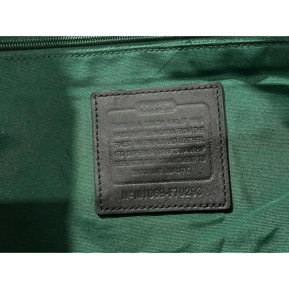 Coach Black Signature Canvas Messenger Bag Crossbody Laptop Bag